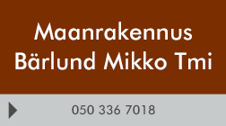 Maanrakennus Bärlund Mikko Tmi logo